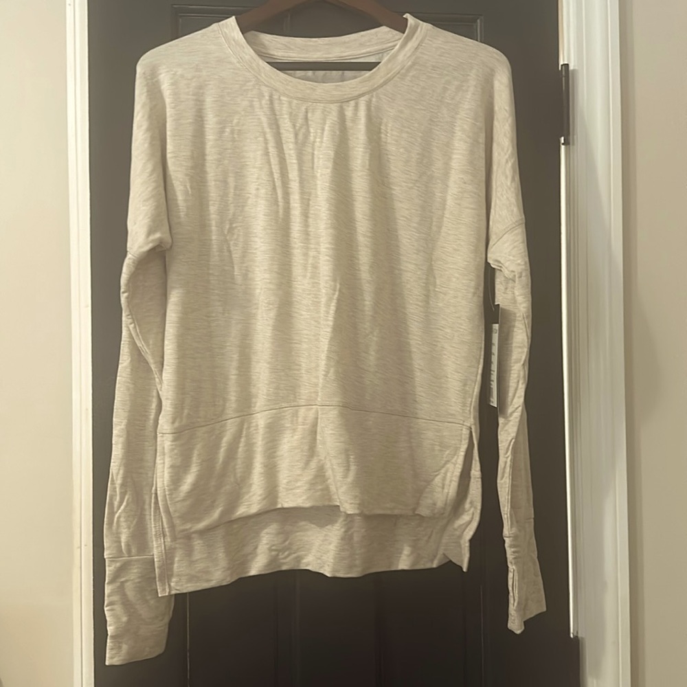 Vie Active Molly sweatshirt size small beige color